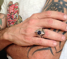 Load image into Gallery viewer, Sterling Silver Man statement ring