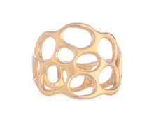 Load image into Gallery viewer, Geometric circles Statement ring
