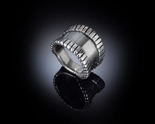 Load image into Gallery viewer, Wide Statement Sterling Silver Men&#39;s Ring
