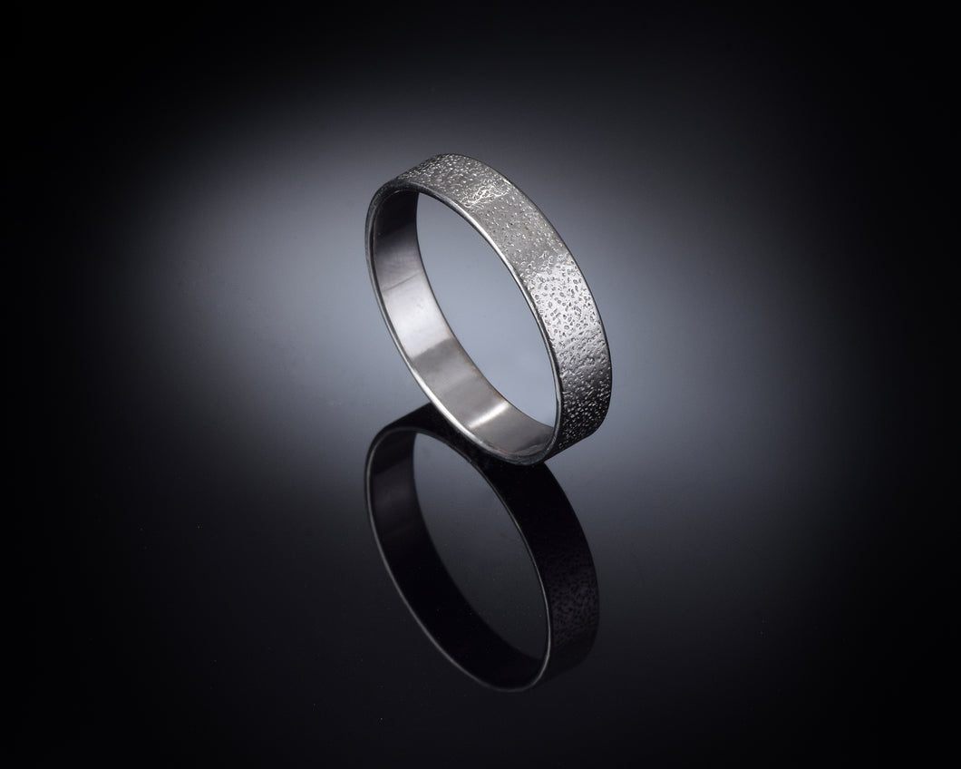 Unisex Minimalist Sterling Silver Ring Band