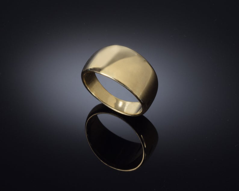 Gold plated wedding ring