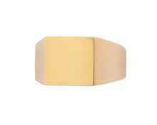 Load image into Gallery viewer, Classic Men&#39;s Gold square signet ring

