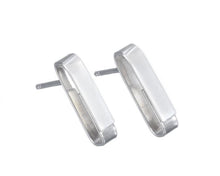 Load image into Gallery viewer, Sterling Silver Line Stud Earrings
