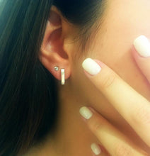 Load image into Gallery viewer, Sterling Silver Line Stud Earrings
