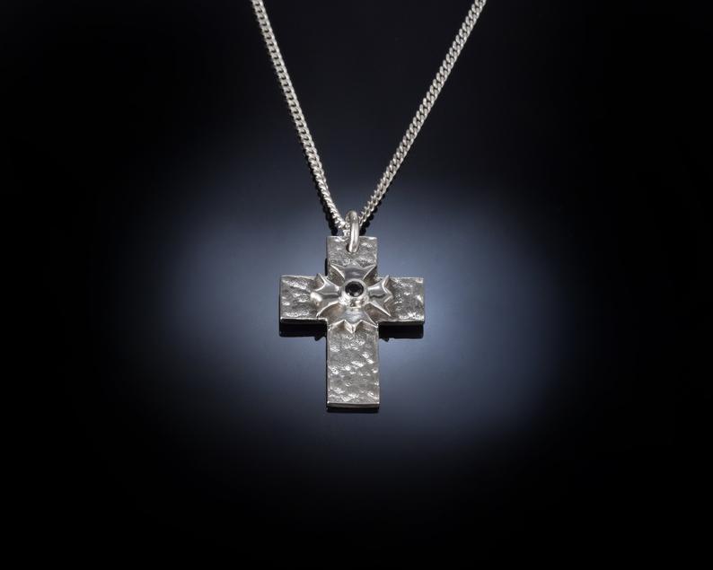 Mens cross necklace