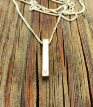 Load image into Gallery viewer, Men&#39;s silver Letter Necklace
