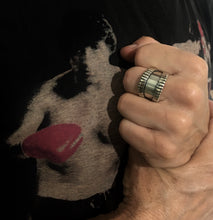 Load image into Gallery viewer, Wide Statement Sterling Silver Men&#39;s Ring
