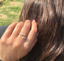 Load image into Gallery viewer, Open Crossover Solid Sterling Silver Ring
