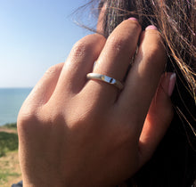 Load image into Gallery viewer, Sterling Silver Brushed Textured Finish Ring
