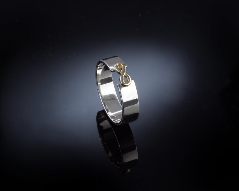 Mens infinity ring