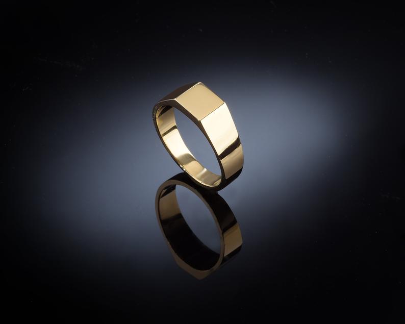 Gold plated women's ring