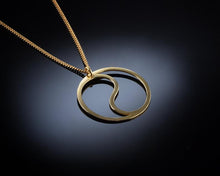 Load image into Gallery viewer, Yin Yang gold necklace
