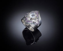 Load image into Gallery viewer, Amethyst men ring
