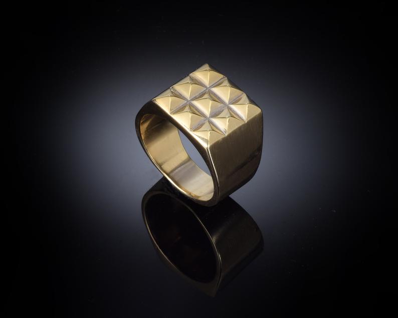 Unique signet ring for men's